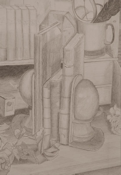 Etude au crayon gris - Livres