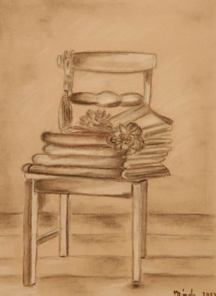 Etude au fusain - Chaise
