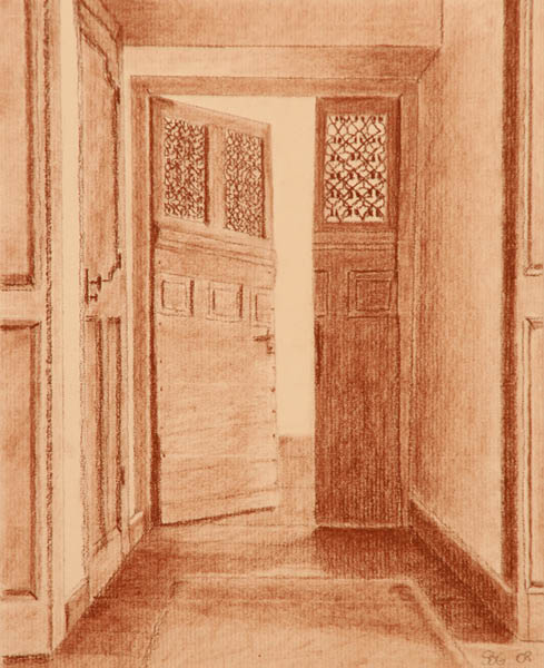 Etude au sépia - Porte