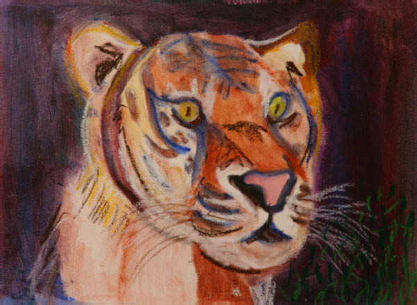 theo - 8 ans - Le tigre - 2009