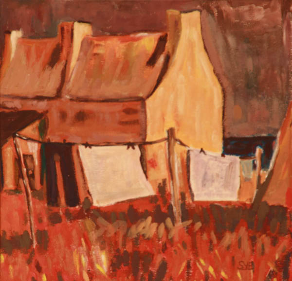 Etude à la gouache - Maison Bretonne