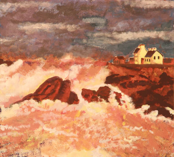 Etude à la gouache - Tempête