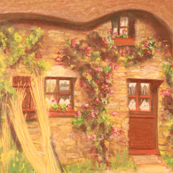 Etude Pastel gras - La maison du hobbit