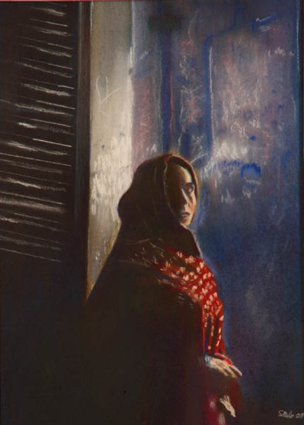 Portrait en clair obscur
